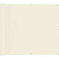 Pelouses & Jardins-vidaXL Écran de balcon Crème 100 x 600 cm Tissu Oxford Crème