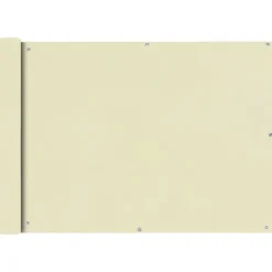 Pelouses & Jardins-vidaXL Écran de balcon en tissu Oxford 75x400 cm Crème Crème