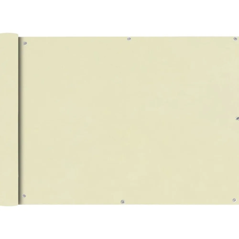 Pelouses & Jardins-vidaXL Écran de balcon en tissu Oxford 75x400 cm Crème Crème