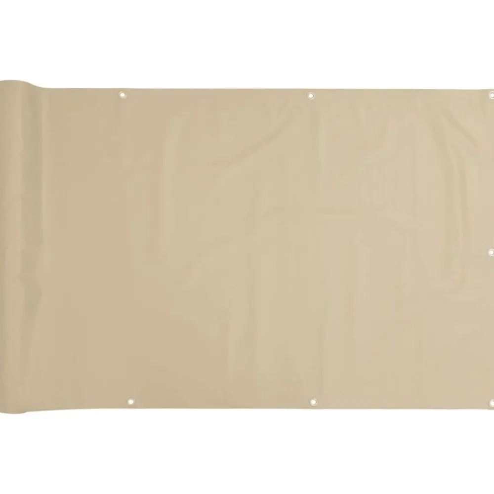 Pelouses & Jardins-vidaXL Écran de balcon en tissu Oxford 75x400 cm Beige