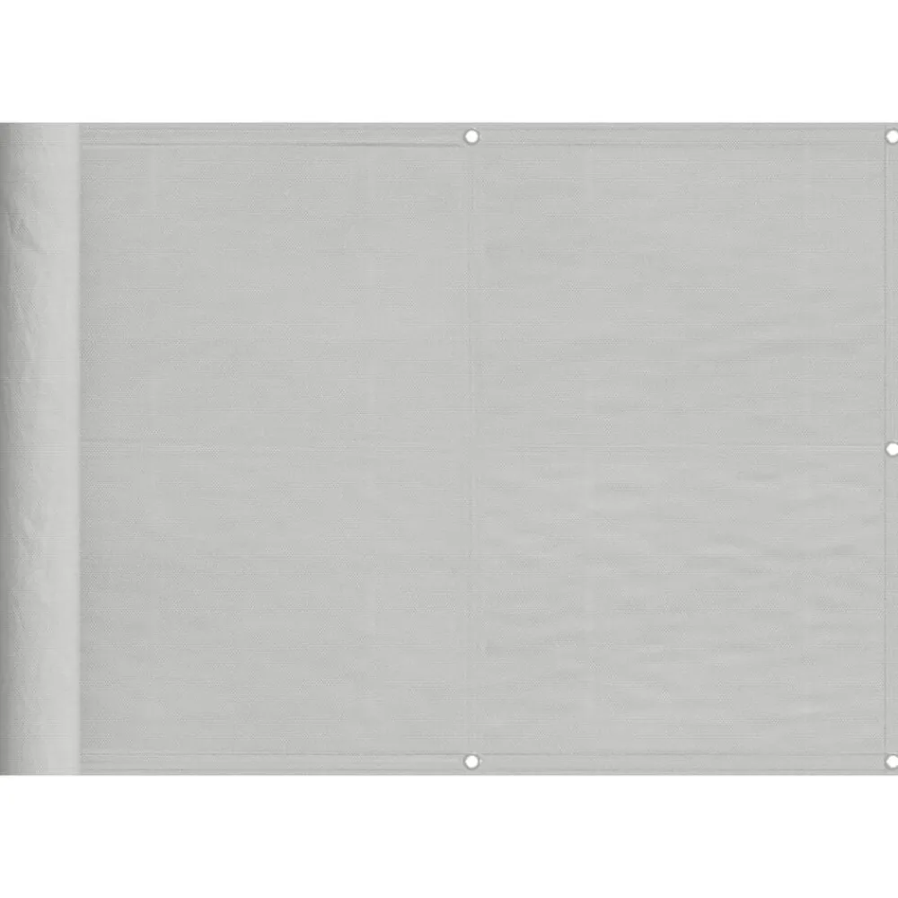 Pelouses & Jardins-vidaXL Écran de balcon 75x300 cm 100% polyester oxford Gris clair