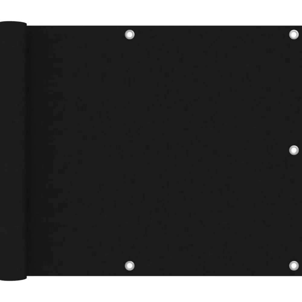 Pelouses & Jardins-vidaXL Écran de balcon 75x300 cm Tissu Oxford Noir