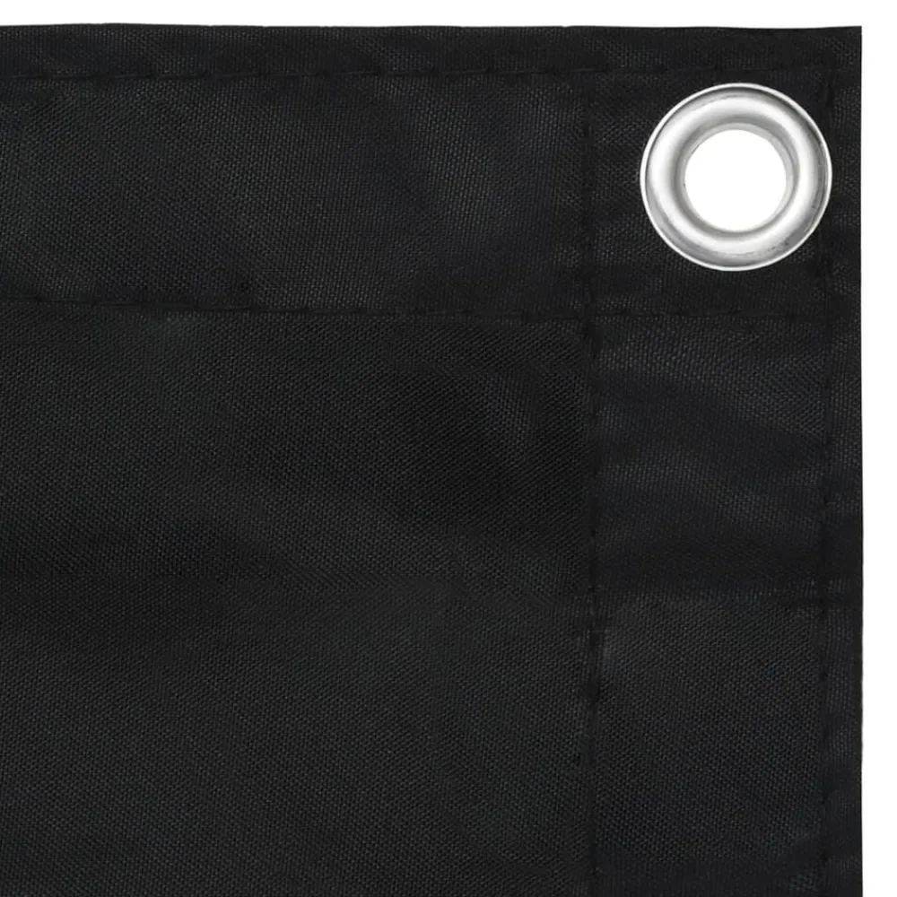 Pelouses & Jardins-vidaXL Écran de balcon 75x300 cm Tissu Oxford Noir