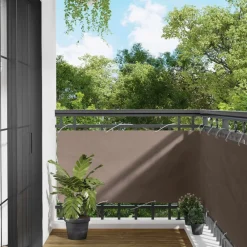 Pelouses & Jardins-vidaXL Écran de balcon Oxford alu enduit de PU Taupe