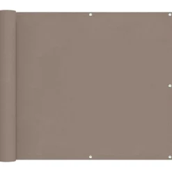 Pelouses & Jardins-vidaXL Écran de balcon 100 x 500 cm Tissu Oxford Taupe