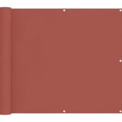 Pelouses & Jardins-vidaXL Écran de balcon 100 x 400 cm Tissu Oxford Terre cuite