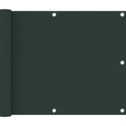 Pelouses & Jardins-vidaXL Écran de balcon 75x300 cm Tissu Oxford Vert foncé