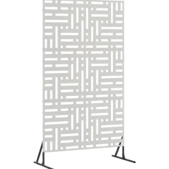 Clôtures & Barrières-vidaXL Écran de confidentialité Gris 100 x 50 x 180 cm Acier Acier inoxydable