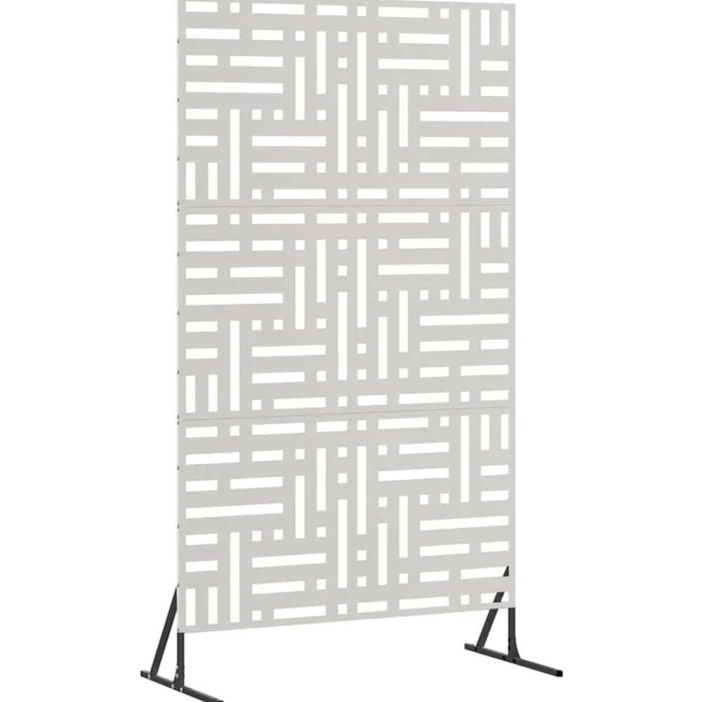 Clôtures & Barrières-vidaXL Écran de confidentialité Gris 100 x 50 x 180 cm Acier Acier inoxydable