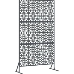 Clôtures & Barrières-vidaXL Écran de confidentialité 100 x 50 x 180 cm Acier Anthracite
