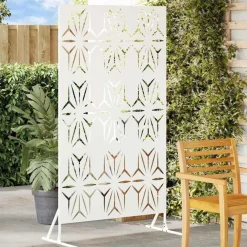 Clôtures & Barrières-vidaXL Écran de confidentialité 100 x 50 x 180 cm Acier Blanc