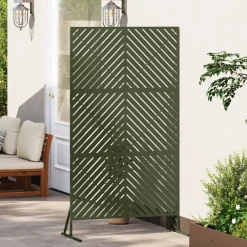 vidaXL Écran de confidentialité Olive 100 x 50 x 180 cm Acier