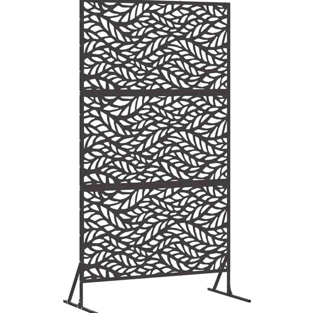 Clôtures & Barrières-vidaXL Écran de confidentialité 100 x 50 x 180 cm Acier Noir