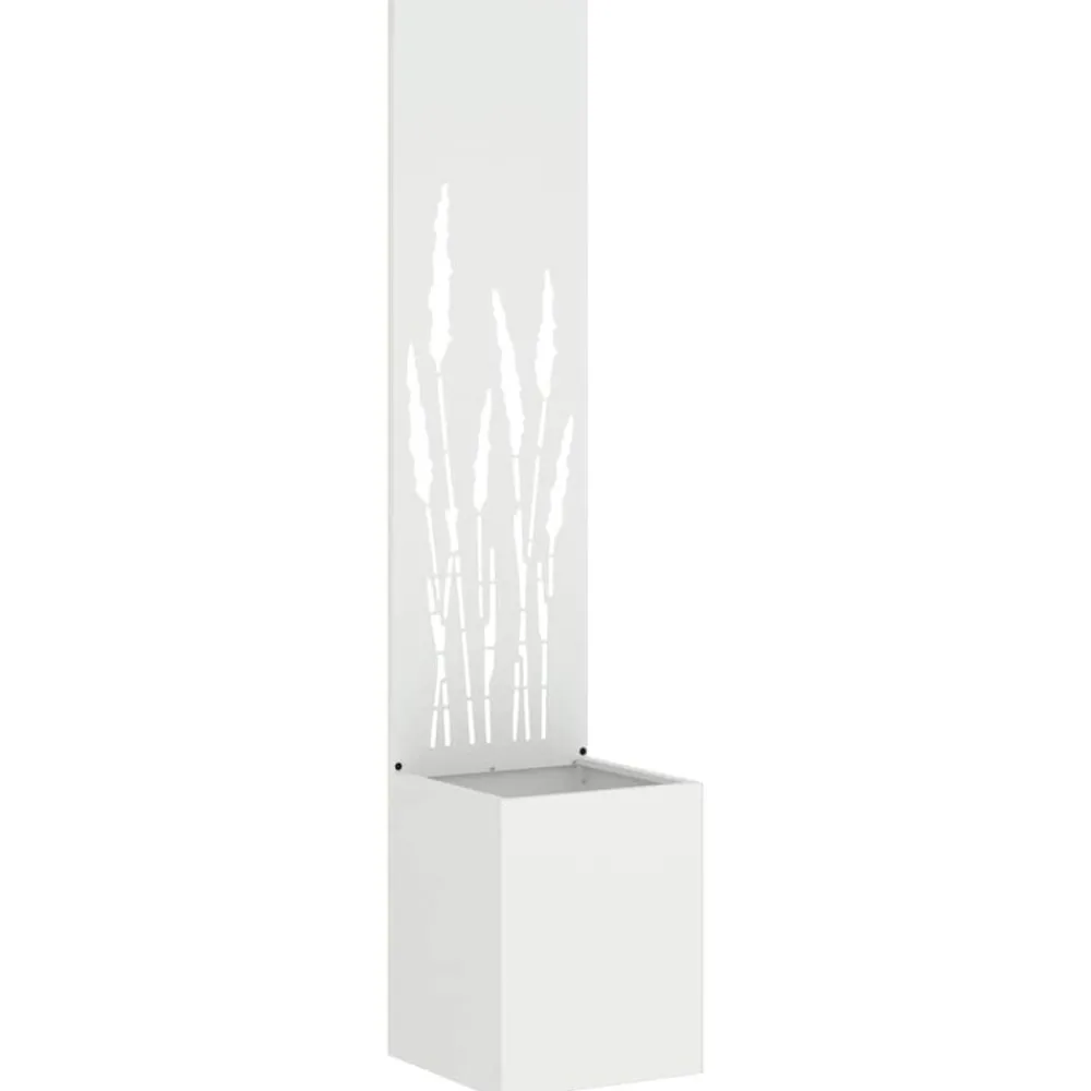 Décorations-vidaXL Écran de confidentialité de jardin Fretwork 32 x 150 cm Blanc