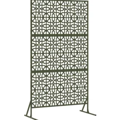 vidaXL Écran de confidentialité Olive 100 x 50 x 180 cm Acier