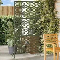 vidaXL Écran de confidentialité Olive 100 x 50 x 180 cm Acier