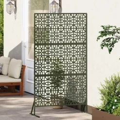 vidaXL Écran de confidentialité Olive 100 x 50 x 180 cm Acier