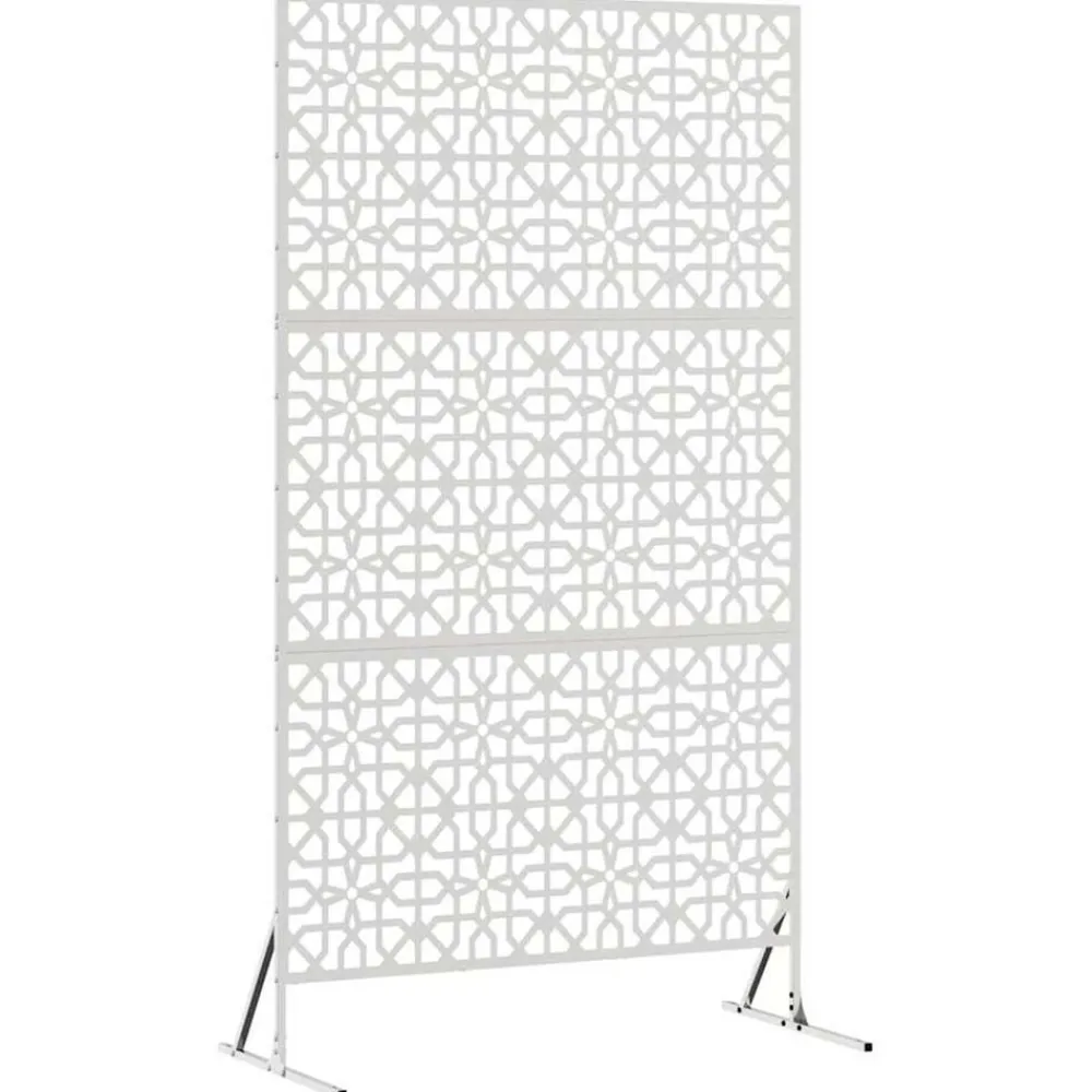vidaXL Écran de confidentialité Gris 100 x 50 x 180 cm Acier