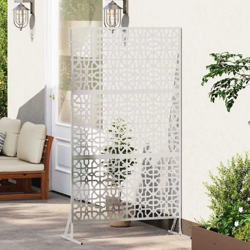 vidaXL Écran de confidentialité Gris 100 x 50 x 180 cm Acier