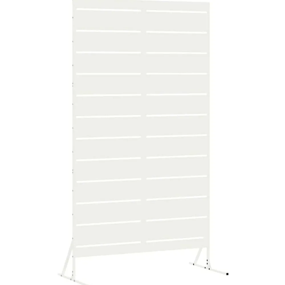 Clôtures & Barrières-vidaXL Écran de confidentialité 100 x 50 x 180 cm Acier Blanc