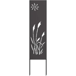 Décorations-vidaXL Écran de confidentialité de jardin Fretwork 32 x 140 cm Noir