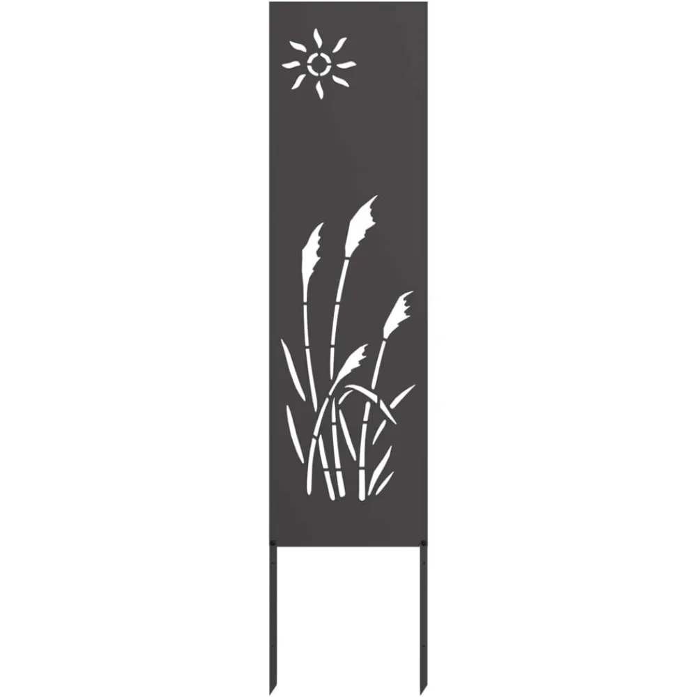 Décorations-vidaXL Écran de confidentialité de jardin Fretwork 32 x 140 cm Noir