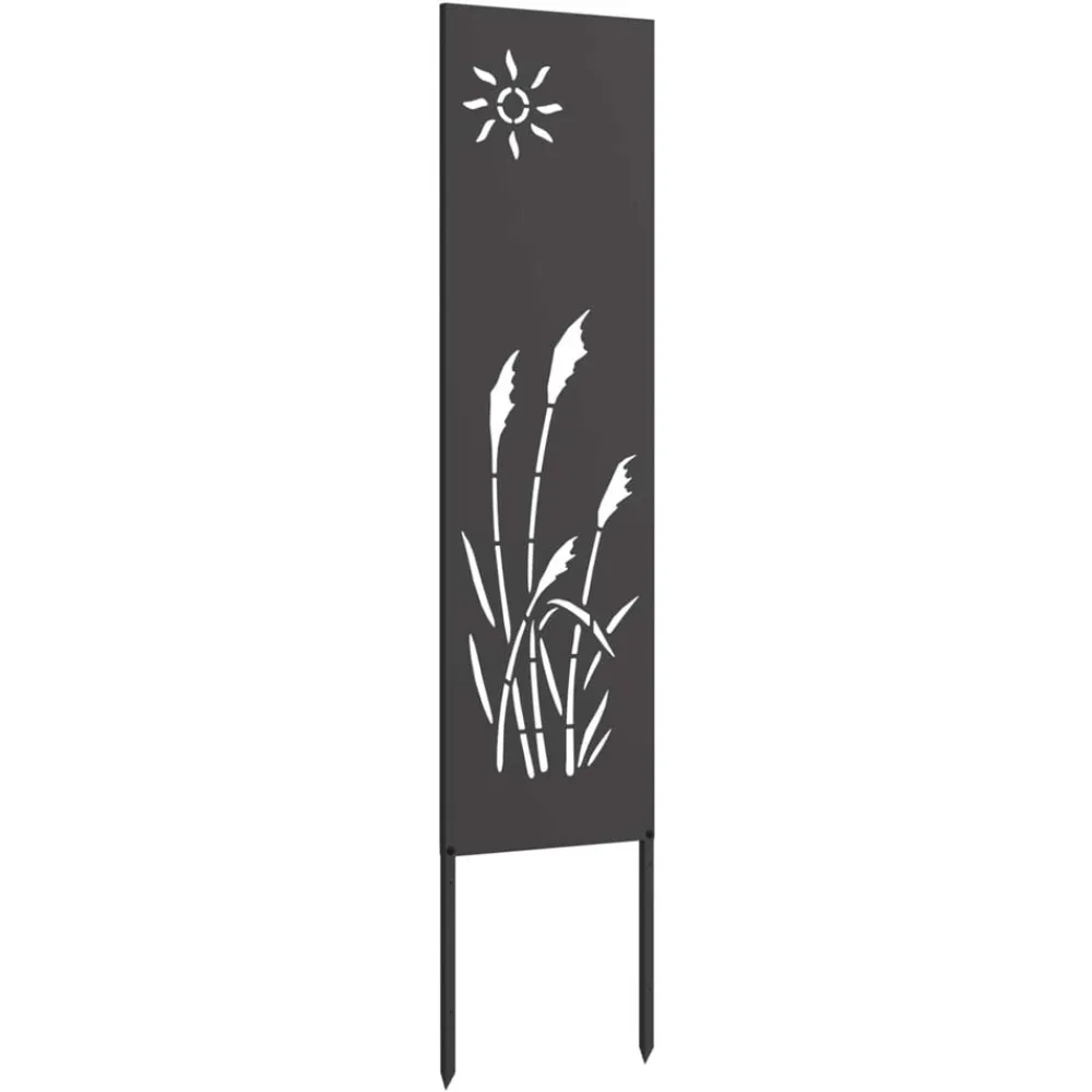 Décorations-vidaXL Écran de confidentialité de jardin Fretwork 32 x 140 cm Noir