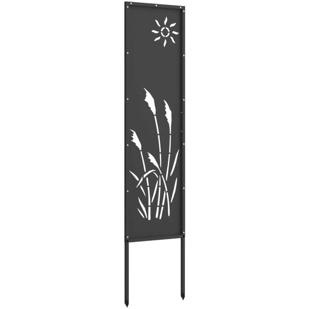 Décorations-vidaXL Écran de confidentialité de jardin Fretwork 32 x 140 cm Noir