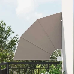 Pelouses & Jardins-vidaXL Écran de confidentialité pour balcon 115 x 115 cm Taupe
