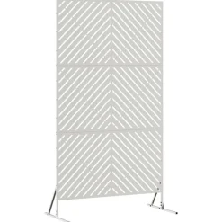 vidaXL Écran de confidentialité Gris 100 x 50 x 180 cm Acier