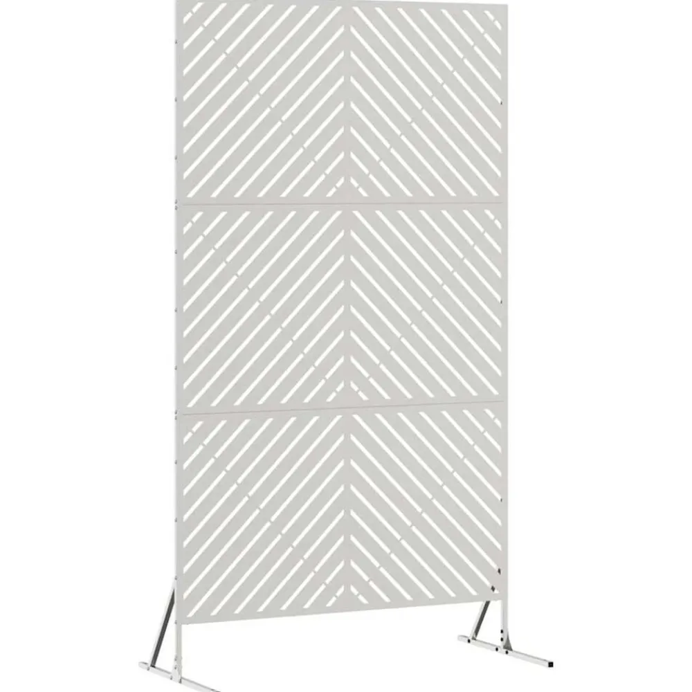 vidaXL Écran de confidentialité Gris 100 x 50 x 180 cm Acier