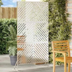 vidaXL Écran de confidentialité Gris 100 x 50 x 180 cm Acier