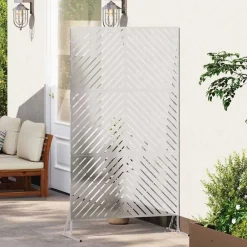 vidaXL Écran de confidentialité Gris 100 x 50 x 180 cm Acier