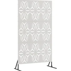 vidaXL Écran de confidentialité Gris 100 x 50 x 180 cm Acier