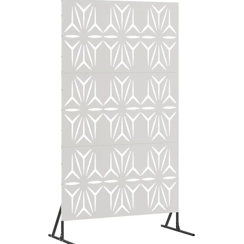 vidaXL Écran de confidentialité Gris 100 x 50 x 180 cm Acier