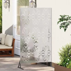 vidaXL Écran de confidentialité Gris 100 x 50 x 180 cm Acier