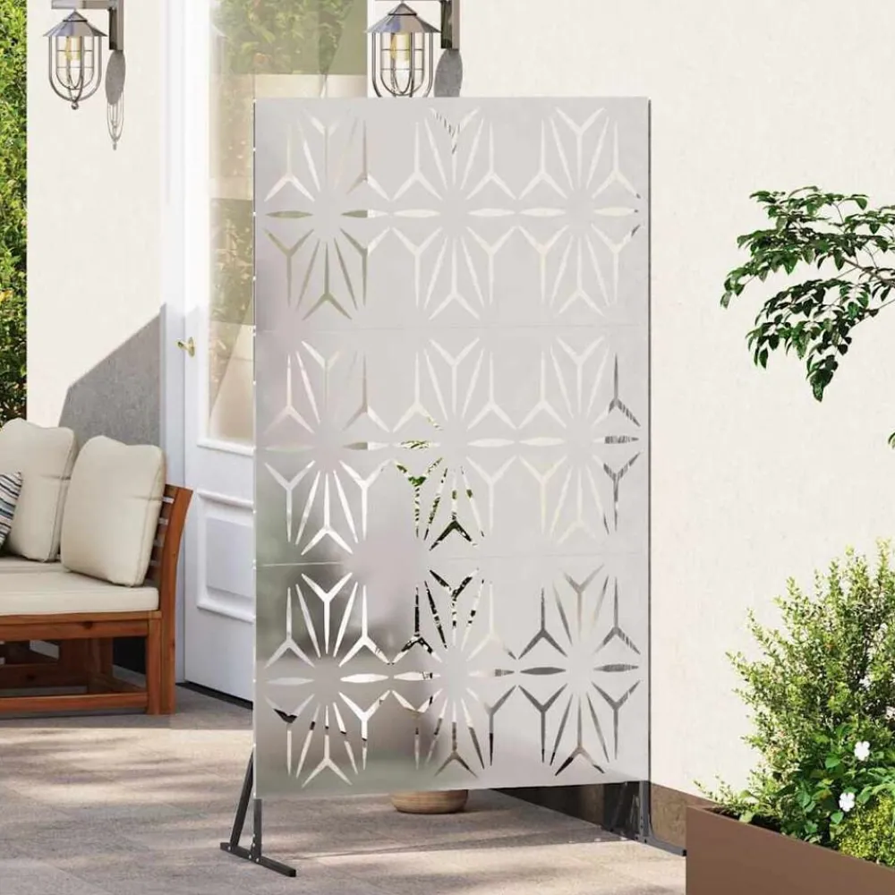 vidaXL Écran de confidentialité Gris 100 x 50 x 180 cm Acier