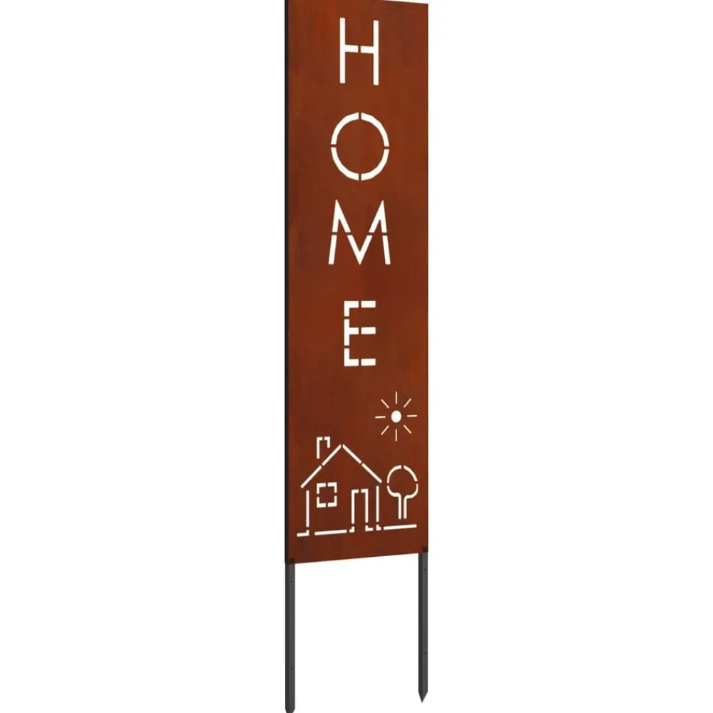 vidaXL Écran de confidentialité de jardin Fretwork Rouillé 32 x 140 cm
