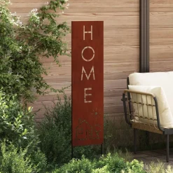 vidaXL Écran de confidentialité de jardin Fretwork Rouillé 32 x 140 cm