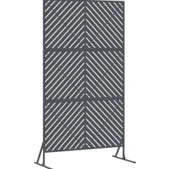 Clôtures & Barrières-vidaXL Écran de confidentialité 100 x 50 x 180 cm Acier Anthracite