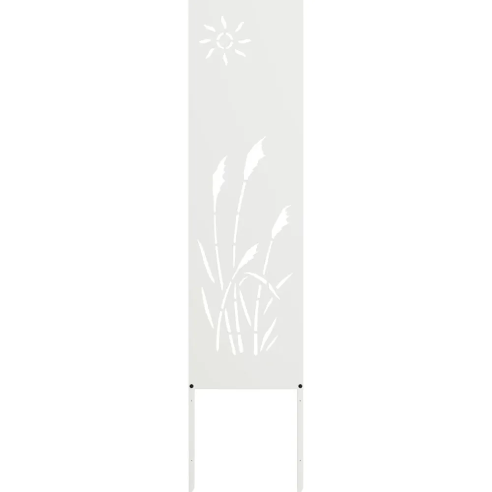 Décorations-vidaXL Écran de confidentialité de jardin Fretwork 32 x 140 cm Blanc