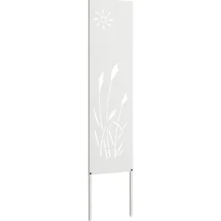 Décorations-vidaXL Écran de confidentialité de jardin Fretwork 32 x 140 cm Blanc