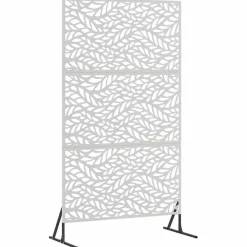 Clôtures & Barrières-vidaXL Écran de confidentialité Gris 100 x 50 x 180 cm Acier Acier inoxydable
