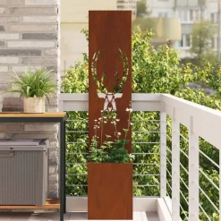 vidaXL Écran de confidentialité de jardin Rouillé 32 x 150 cm