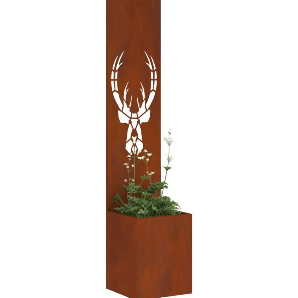 vidaXL Écran de confidentialité de jardin Rouillé 32 x 150 cm