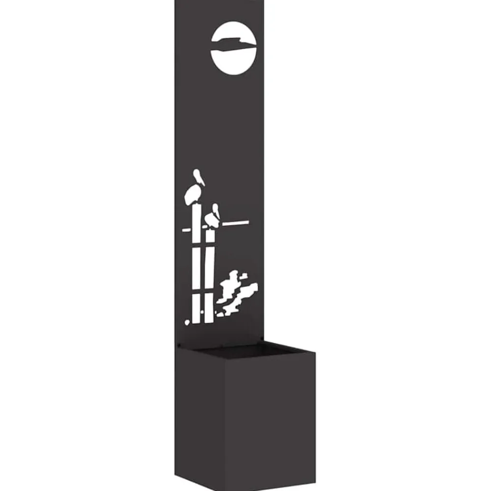 Décorations-vidaXL Écran de confidentialité de jardin Fretwork 32 x 150 cm Noir