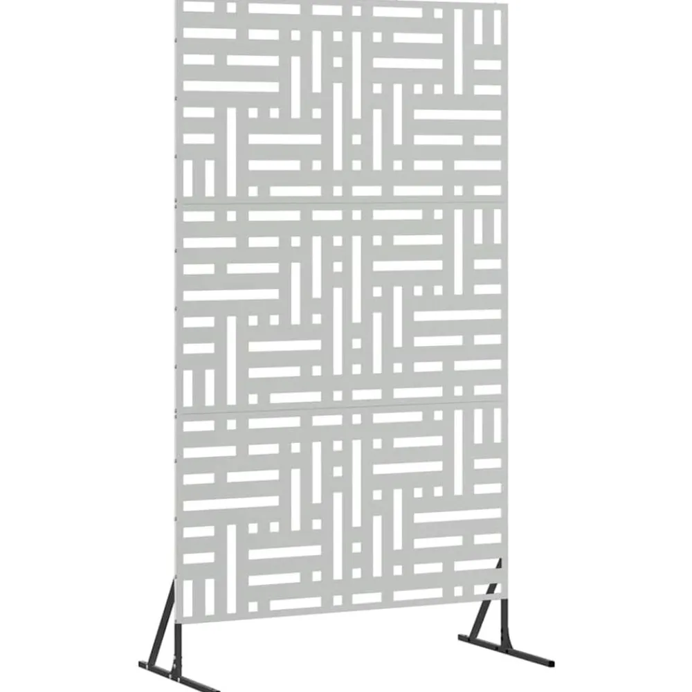 vidaXL Écran de confidentialité Gris 100 x 50 x 180 cm Acier