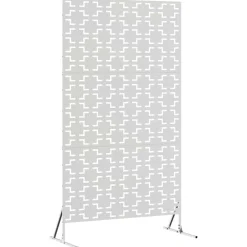 vidaXL Écran de confidentialité Gris 100 x 50 x 180 cm Acier