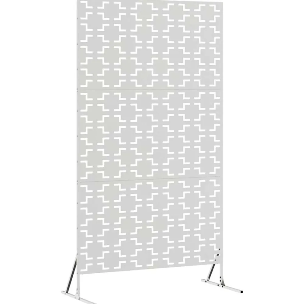 vidaXL Écran de confidentialité Gris 100 x 50 x 180 cm Acier