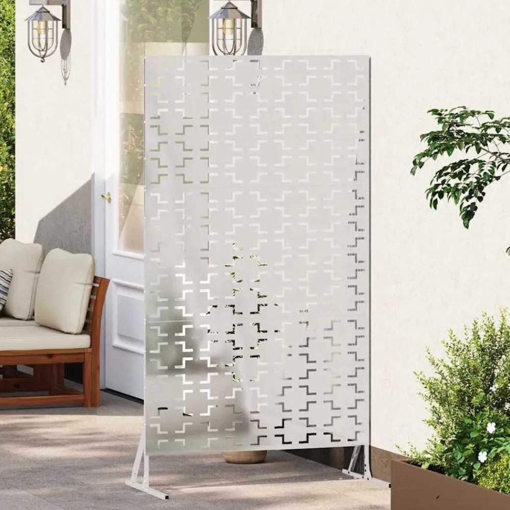 vidaXL Écran de confidentialité Gris 100 x 50 x 180 cm Acier